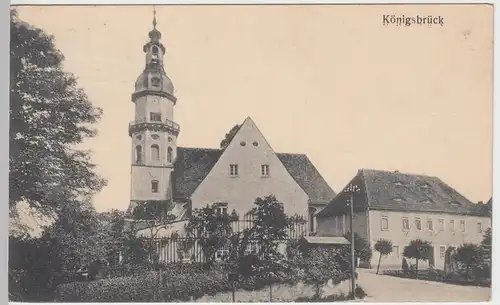 (56655) AK Königsbrück, Evangelische Hauptkirche, 1923