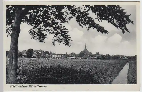 (56636) AK Wesselburen, Panorama, 1938
