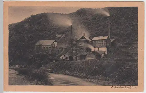 (56627) AK Neugrünebacher Hütte (Eisengewinnung) bei Betzdorf, 1920er