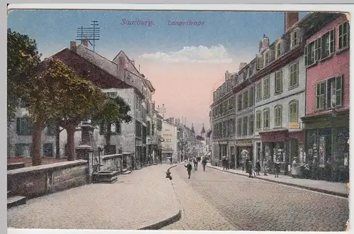 (56617) AK Saarburg, Sarrebourg, Langestraße vor 1945