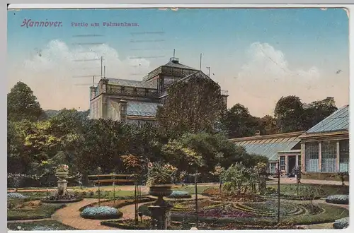 (56477) AK Hannover, Partie am Palmenhaus, Feldpost 1917