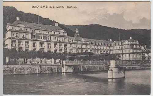 (56473) AK Bad Ems, Kurhaus, 1927