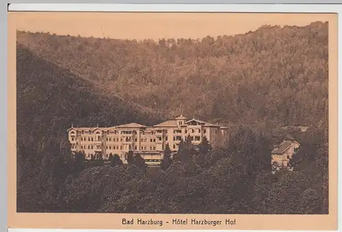 (56418) AK Bad Harzburg, Hotel Harburger Hof, Feldpost 1917