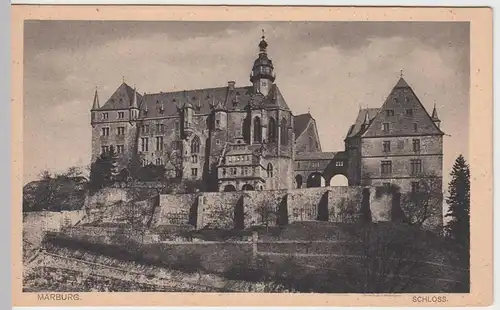 (56417) AK Marburg a.d. Lahn, Schloss, vor 1945