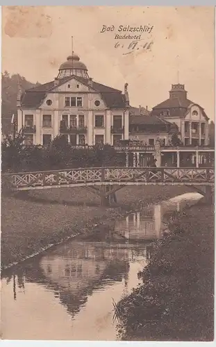 (56415) AK Bad Salzschlirf, Badehotel 1910