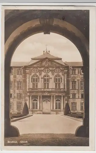 (56407) Foto AK Bruchsal, Schloss, vor 1945