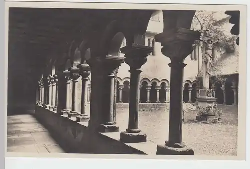 (56399) Foto AK Aschaffenburg, Stiftskirche, Kreuzgang, vor 1945