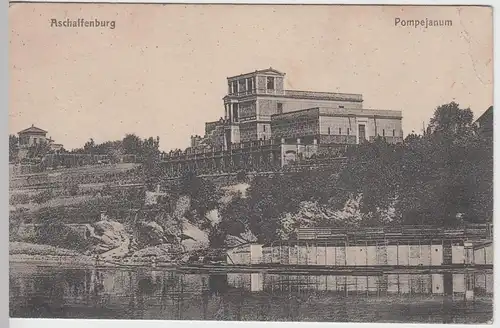 (56396) AK Aschaffenburg, Pompejanum, Feldpost 1916