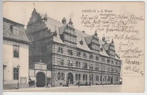 (56384) AK Hameln, Hochzeitshaus, 1910