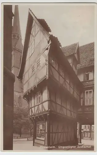 (56370) Foto AK Hildesheim, Umgestülpter Zuckerhut, 1930
