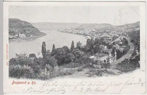 (56333) AK Boppard, Gesamtansicht, 1901