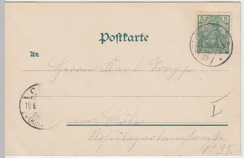 (56333) AK Boppard, Gesamtansicht, 1901