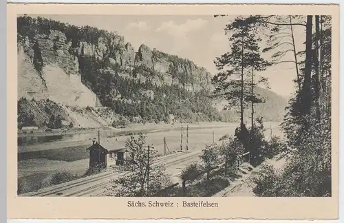 (56310) AK Sächsische Schweiz, Basteifelsen, vor 1945