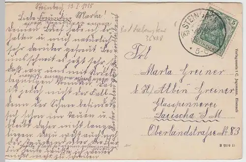 (56278) AK Bad Liebenstein, Schloss Altenstein 1915