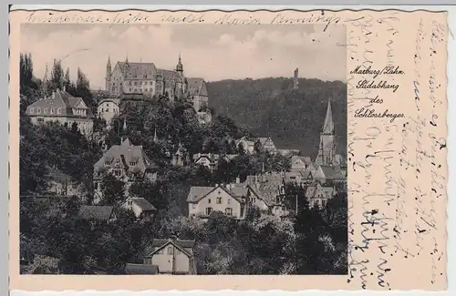 (56210) AK Marburg a.d. Lahn, Südabhang des Schlossberges, 1937