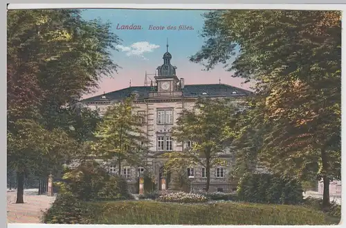 (56177) AK Landau, Ecole des filles (Max Slevogt Gymnasium), 1925