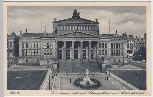 (56163) AK Berlin, Gendarmenmarkt m. Schauspielhaus, 1934