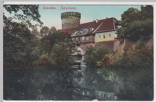 (56162) AK Berlin-Spandau, Juliusturm der Zitadelle, Feldpost 1915