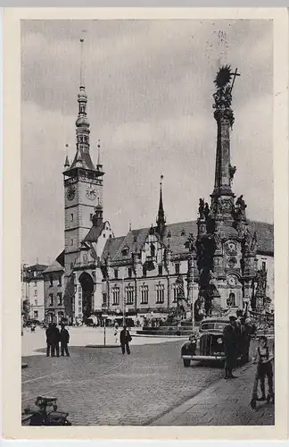 (56123) AK Olmütz, Olomouc, Dreifaltigkeitssäule 1943