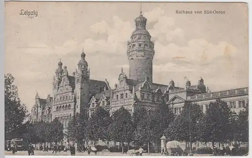 (56089) AK Leipzig, Neues Rathaus, 1908