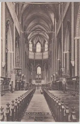 (56014) AK Bad Doberan, Kirche, Inneres, vor 1945
