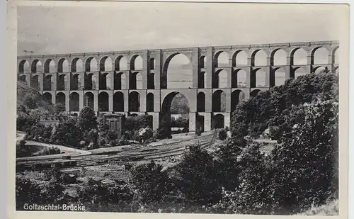 (55952) AK Göltzschtalbrücke, Mylau, Netzschkau 1934