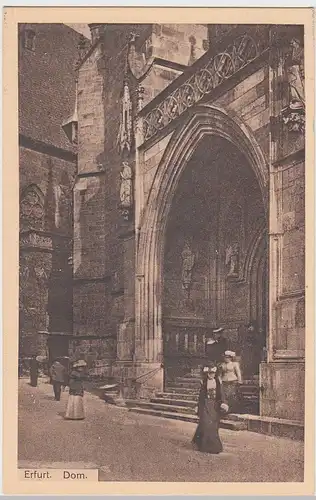 (55943) AK Erfurt, Dom, Portal, vor 1945