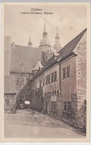 (55940) AK Lutherstadt Eisleben, Luthers Sterbehaus, Hofseite, vor 1945