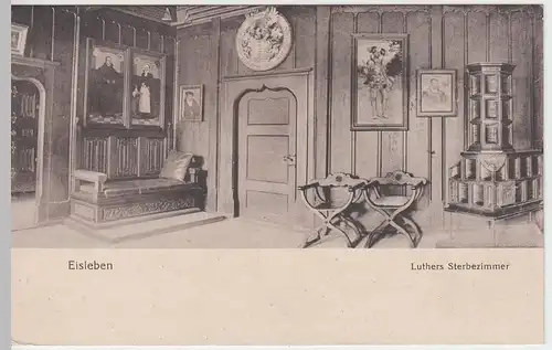 (55939) AK Lutherstadt Eisleben, Luthers Sterbezimmer, vor 1945