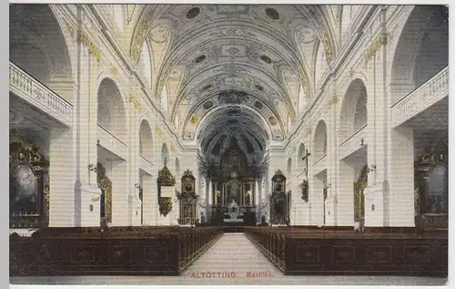 (55841) AK Altötting, Basilika St. Anna, Inneres, vor 1945