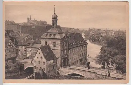 (55803) AK Bamberg, Stadtansicht, Altes Rathaus, vor 1945