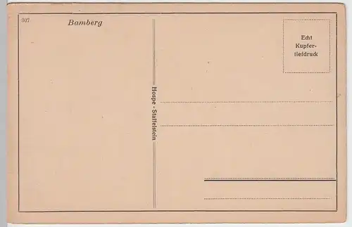 (55803) AK Bamberg, Stadtansicht, Altes Rathaus, vor 1945