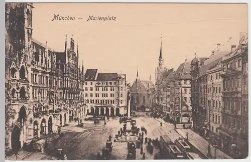 (55791) AK München, Neues Rathaus, Marienplatz, um 1921