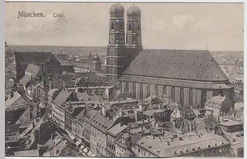 (55782) AK München, Stadtansicht mit Frauenkirche 1913