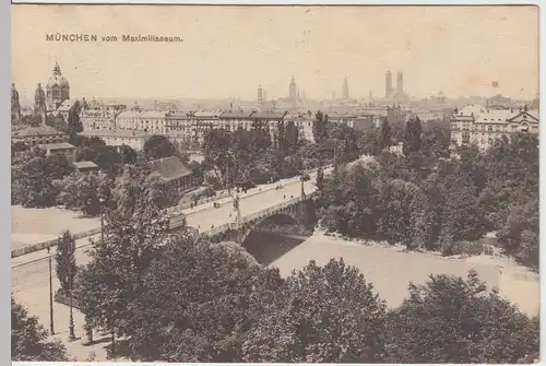(55766) AK München, Blick vom Maximilianeum 1914