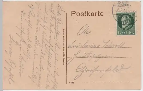 (55663) AK Ingolstadt, Kreuztor, Münster 1918