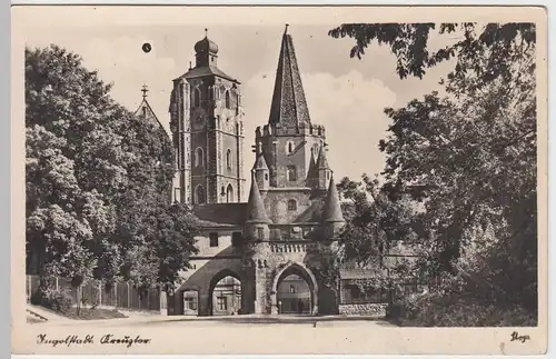 (55661) Foto AK Ingolstadt, Kreuztor, Münster, vor 1945