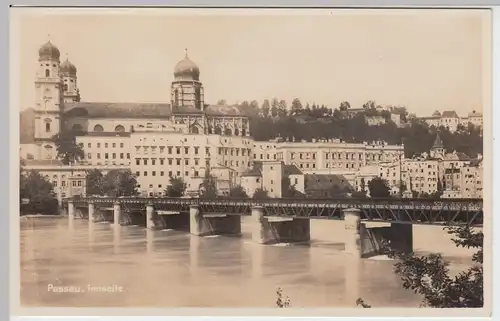 (55604) Foto AK Passau, Dom St. Stephan, Innseite, vor 1945