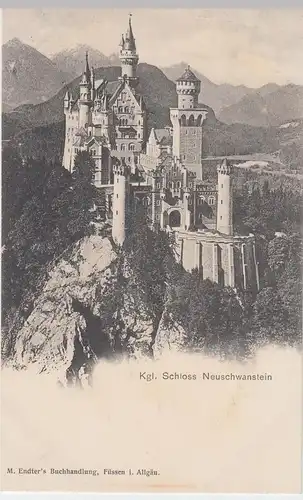 (55598) AK Hohenschwangau, Schloss Neuschwanstein, bis um 1905