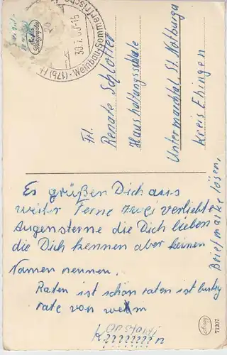 (55507) Foto AK Briefmarkensprache, Die Liebe hat für sich allein 1960