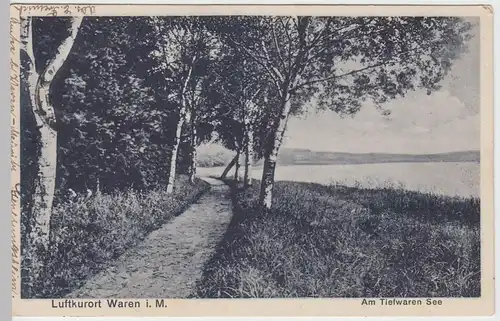 (55431) AK Waren, Müritz, Tiefwarensee 1931