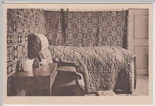 (55427) AK Weimar, Goethehaus, Sterbezimmer 1920