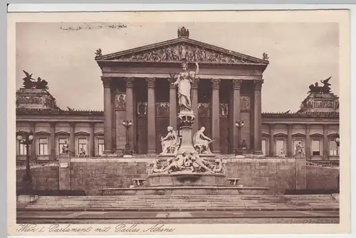 (55327) AK Wien, Parlament, Pallas Athene, vor 1945