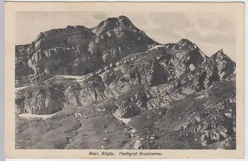 (55287) AK Hochgrat Brunnenau, vor 1945