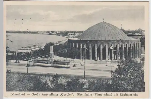 (55234) AK Düsseldorf , Ausstellung Gesolei, Rheinhalle, Planetarium 1926