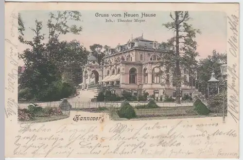 (55210) AK Gruß vom Neuen Hause, Hannover 1903
