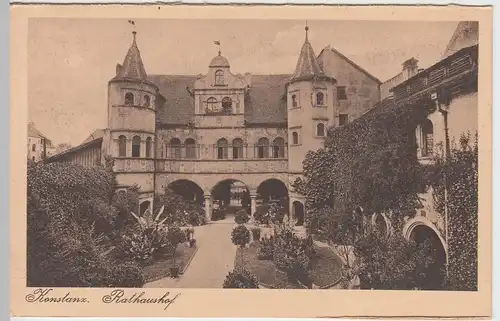 (55205) AK Konstanz, Bodensee, Rathaushof, vor 1945
