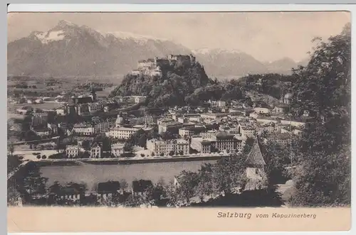 (55159) AK Salzburg, Panorama mit Festung Hohensalzburg, bis um 1905