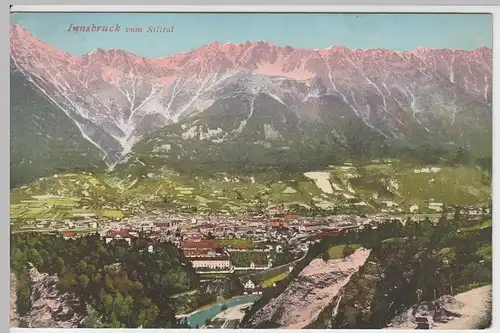 (55149) AK Innsbruck, Panorama, Blick vom Silltal 1913