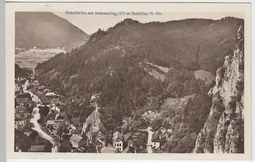 (55110) AK Schottwien am Semmering, Panorama 1921